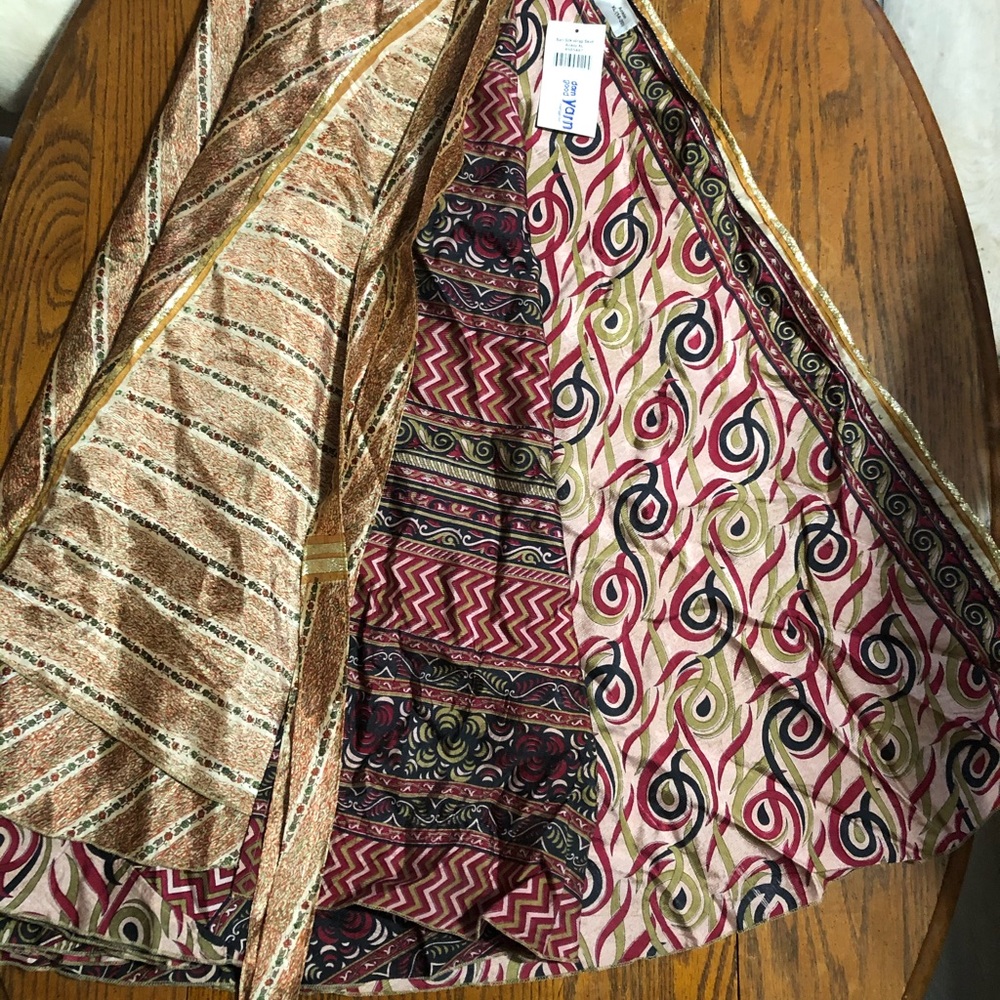 Silk Wrap Skirt